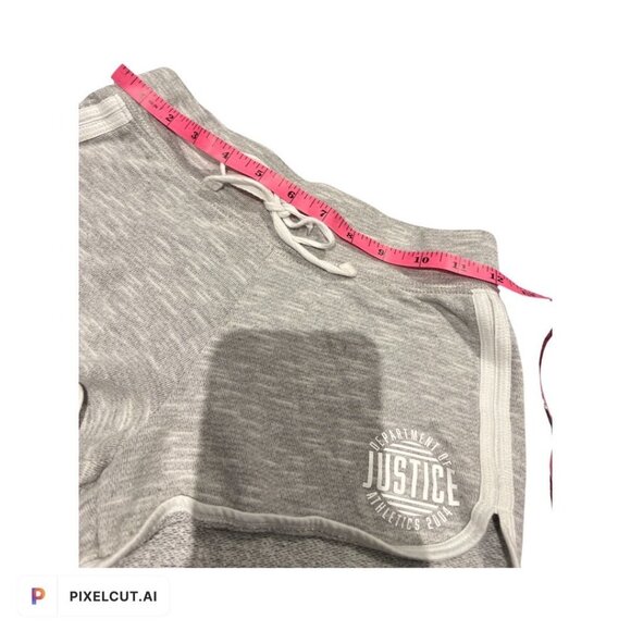 Justice Girls Grey Shorts Size 10 - Picture 3 of 6
